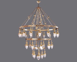Kolları Aşağı Bakan Osmanlı Model Cami Avizesi